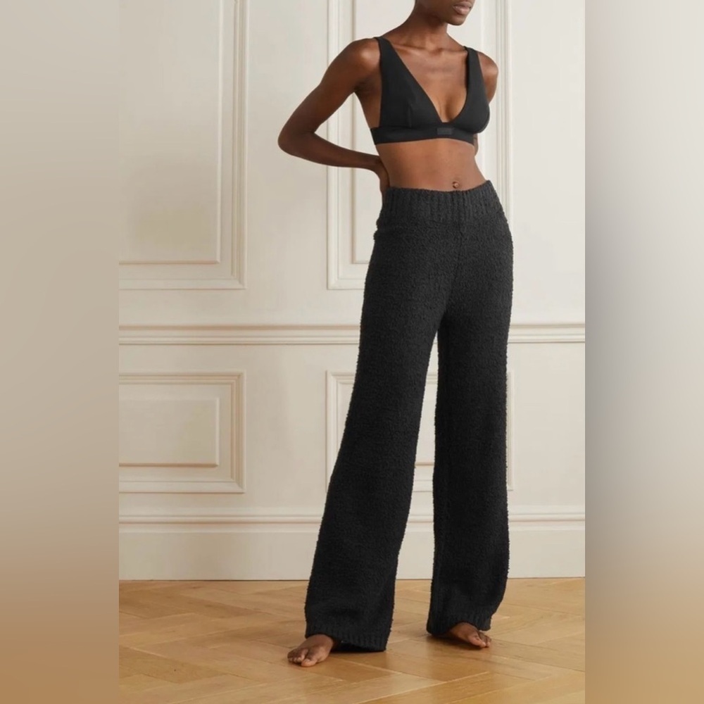 NWT Skims Boucle Lounge Pant Onyx Size 4X/5X Cozy Fuzzy Plus Size